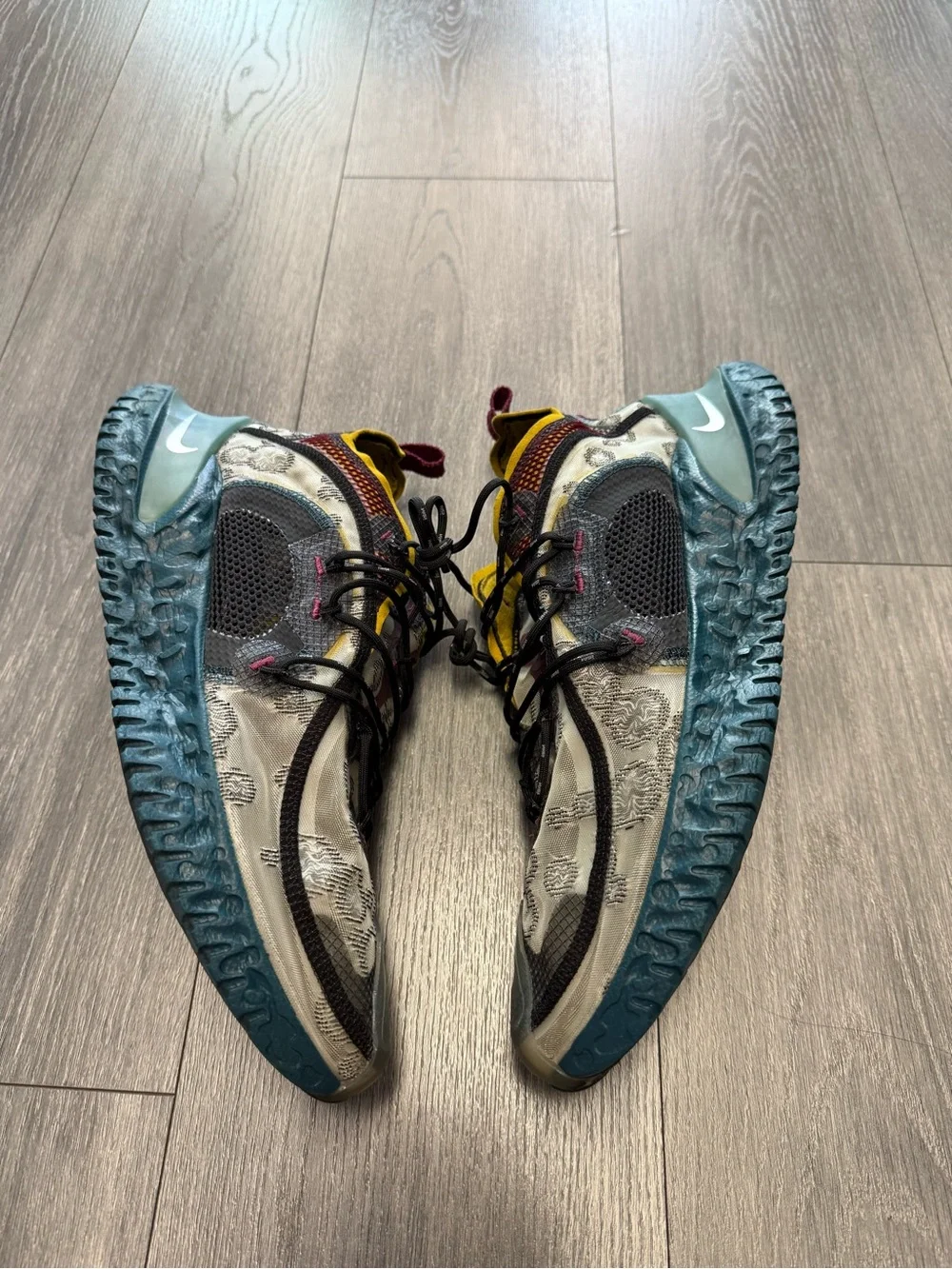 Nike ISPA Flow 2020 Dark Teal Green Lifestyle RARE DM2832-001 Mens Size 13